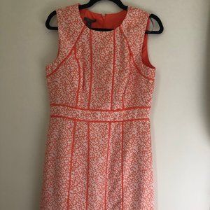 Muse orange & white shift dress NWT Size 10